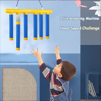Tendry Reflex Drop Sticks Challenge Game, Hand Eye Coordination Training Toy, Upgrade Remote Control 3 Adjustable Speed