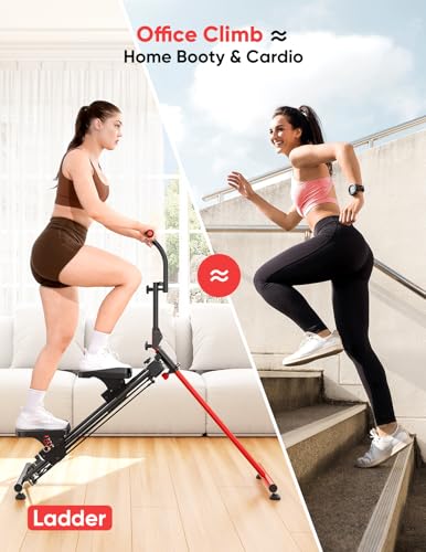 YOLEO Adjustable Resistance Stair Steppers for Exercise at Home, Folding Cardio Stairmaster with 3 Workout Modes & Oversized Pedal,90% Pre-Assembled Stair Climber with Handlebar for Full Body Workout - size: V2.0 Basic Stair Stepper