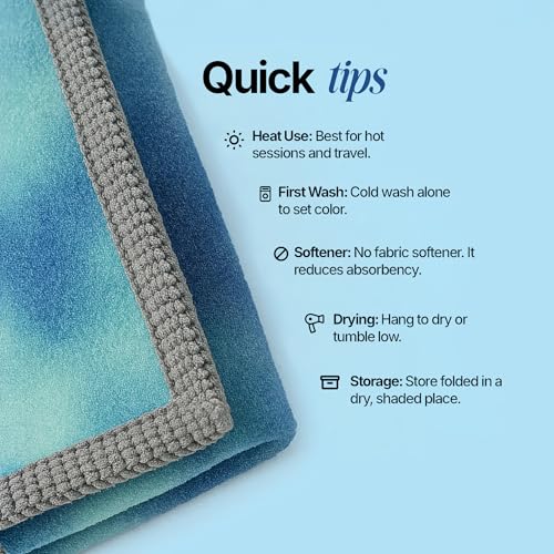Pilates Mat Towel with Bag | Yoga Towels for Hot Yoga Non Slip | Gym Towels for Women | Sweat Towels for Gym | Big Towels | Workout Towels for Gym Sweat | Yoga Matt | Extra Large Towels