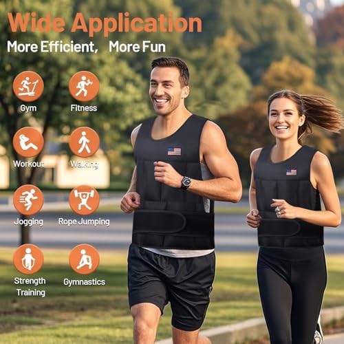 Adjustable Weighted Vest for Men Women,2-30 Lbs Adjustable Weighted Vest with Straps Womens Running Weight Vest for Walking Strength Training Fitness