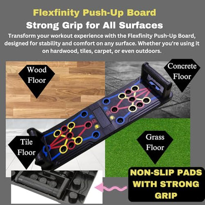 Push Up Board, Portable 25-In-1 Push up Board for Men, | Pilates Bar & Fitness Accessories with Resistance Bands & Ab Roller Wheel, Professional Strength Training Equipment For Man and Women