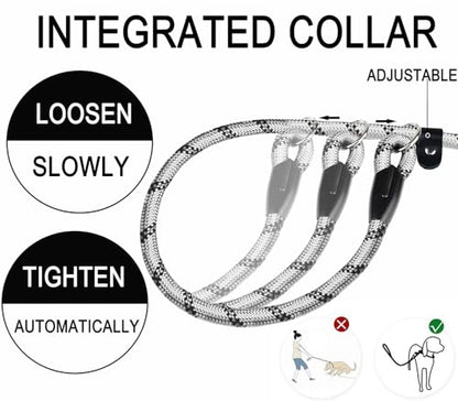 6 FT Heavy Duty Dog Leashes with Comfortable Padded Handle,Light Gray - color: Light Gray, size: 6 Feet x 1/2 Inch