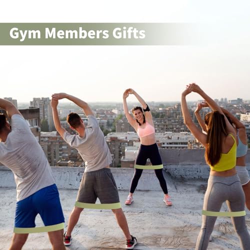 100 PCS Bulk Resistance Bands Latex, Loop Exercise Bands Set for Gym Members Sports Class Students Gift, 5 Pieces Each Set with Storage Bag, Fitness Bands for Outdoor Home Gym Yoga Pilates