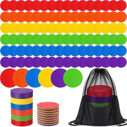 Tinideya Floor Spot Markers Flat Non Slip Gym - size: 5 Inch