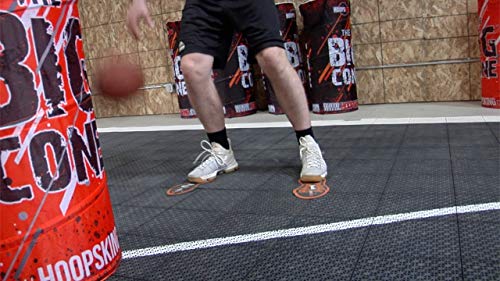 HoopsKing Basketball Footwork Mat Training Steps, Improve Basketball Skills, Learn to Dance with Bonus DVD