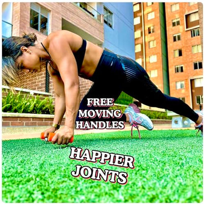 Wobbler - Revolutionary Unstable Push-Up Handles - Rotating T-Shape Pushup Bars for Core & Wrist Strength - Boxing & Martial Arts Training Equipment - Portable Home Gym for Triceps, Chest & Shoulder