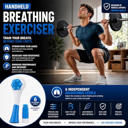 Breev® Handheld Fitness Trainer – Muscle Training Exerciser for Daily Workouts, Easy-to-Use Device to Improve Strength and Overall Fitness