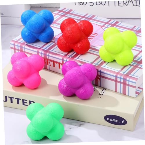 Happyyami 6pcs Hexagonal Reaction for Agility Training Multi Exercise for Sports Improve Reflexes and Hand-Eye Coordination Lightweight and Portable Fitness Equipment