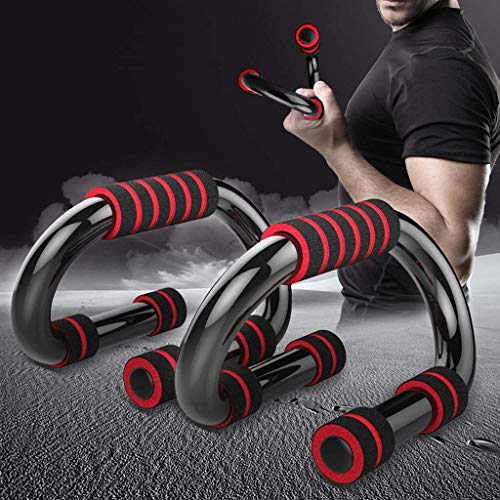 Push-up Bracket, S- Shaped Pushup with Nonslip Foam Handle Muscle Building Bold Steel Handles Push Up