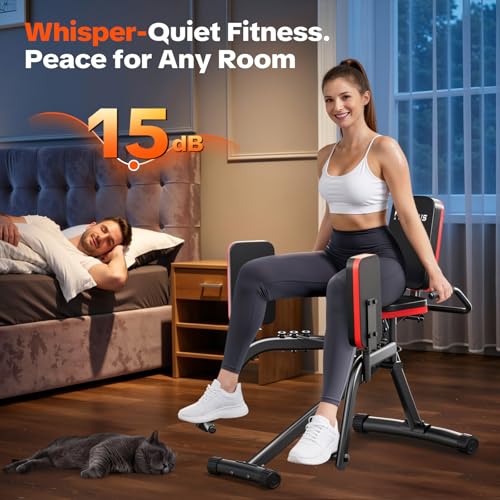 Hip Abductor Machine & 42" Foldable Mini Trampoline for Women/Men