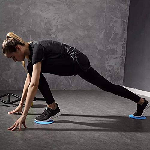 PHYSIKAL Exercise Core Sliders, Double-Sided use on Carpet, Hardwood Floors and on Any Surface. Full Body Workout. Compact for Travel or Home Abdominal Exercise Equipment