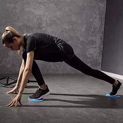 PHYSIKAL Exercise Core Sliders, Double-Sided use on Carpet, Hardwood Floors and on Any Surface. Full Body Workout. Compact for Travel or Home Abdominal Exercise Equipment