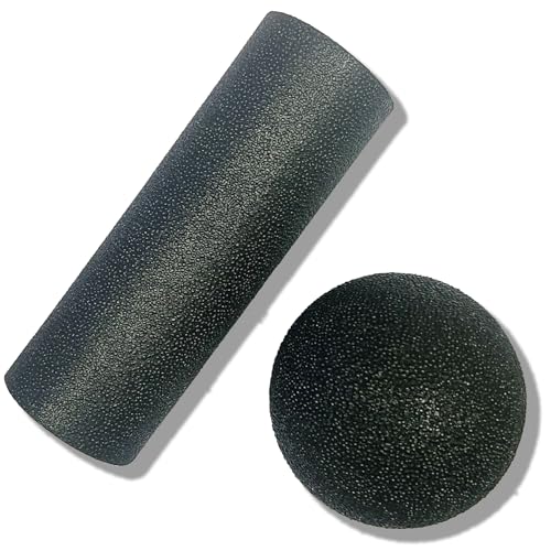 Extra Mini Foam Roller - High Density Massage Roller, Extra Small Yoga Roller for Physical Therapy, Myofascial Release, Deep Tissue & Muscle Recovery of Arms and Legs - color: Black