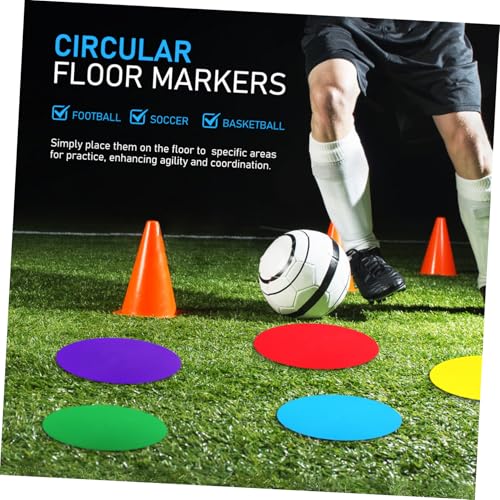 Holibanna 6Pcs Non Slip Floor Dots Agility Training Markers Spot Markers for Soccer Practice Gym Classroom Sports Activities