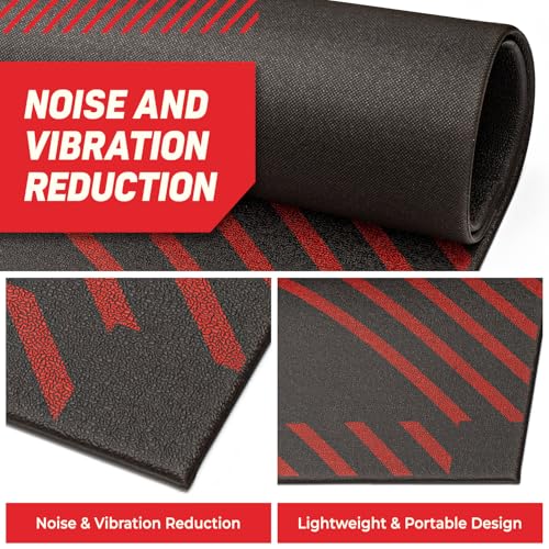 EliteSRS Jumps Premium Jump Rope Mat - Large Format Non Slip Mat - Home Workout Exercise Mat - Suitable for All Surfaces - size: Standard
