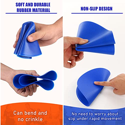 Spot Markers 4inch 9inch Rubber Agility Dots Flat Cones Non Slip Sports Dots Floor Spots Agility Markers for Kids Soccer Football Basketball Speed Agility Training - style: 18pcs Blue 9inch