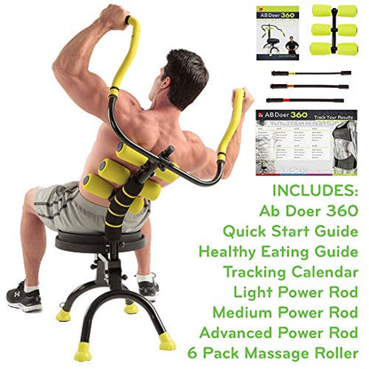 AB Doer 360 - Ab Fitness Machine System Provides An Abdonimal And Muscle Activating Workout with Aerobics to Burn Calories and Workout - style: AB DOER PRO