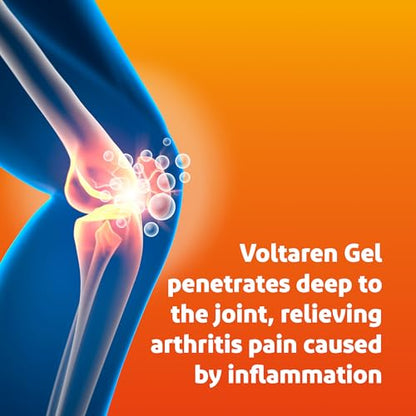 Voltaren Arthritis Pain Gel for Powerful Topical Arthritis Pain Relief with Diclofenac Gel - Easy Open Cap - 100 g X 2