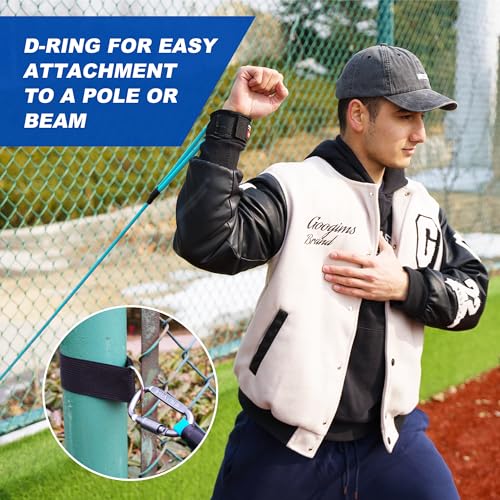 SunNordik Resistance Bands for Pitchers, Baseball & Softball Training Equipment for Improving Arm Strength & Pitching Training, Baseball Pitching Bands for All Skill Levels - style: High School Level (20LB)