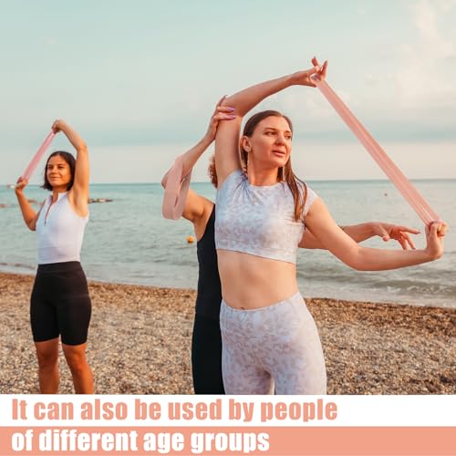 20 Pcs Resistance Bands Resistance Loop Exercise Bands Exercise Equipment Elastic Drag Ring for Women and Men Home Fitness, Gym, Yoga - color: Light Pink, style: 15-20 Lbs
