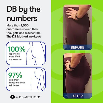 The DB Method Dreamlets, Wrist and Ankle Weights, Home Gym Workout Equipment, Intensify Workouts, Fitness, For Yoga, Pilates, Walking, Adjustable Non Slip Design, Wearable 2 lbs Weight Set of 2