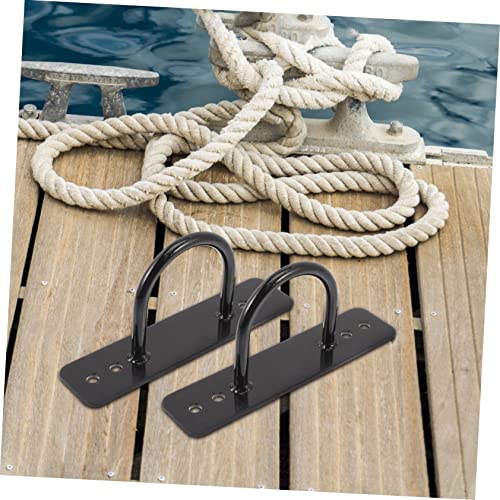 STOBAZA 2Pcs Rope Anchor Wall Mount for Gymnastics Battle Rope Yoga Equipment Fixing Hook for Indoor Outdoor Fitness Training