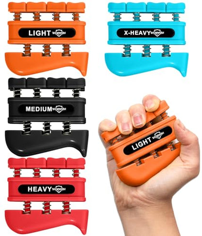 Grip Strength Trainer, Finger Strength Trainer for Grip Strength Training for Fingers, Wrists, and Hands for Home, Office, Gym, Climbing, Athletes, Musicians, and Therapy