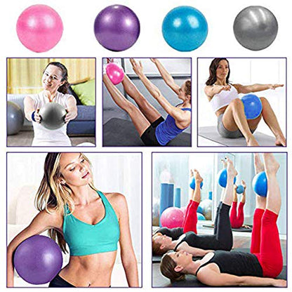 Pilates Ball 9 Inch - Mini Exercise Ball | Yoga, Barre, Core Training, Physical Therapy, Anti-Burst & Non-Slip