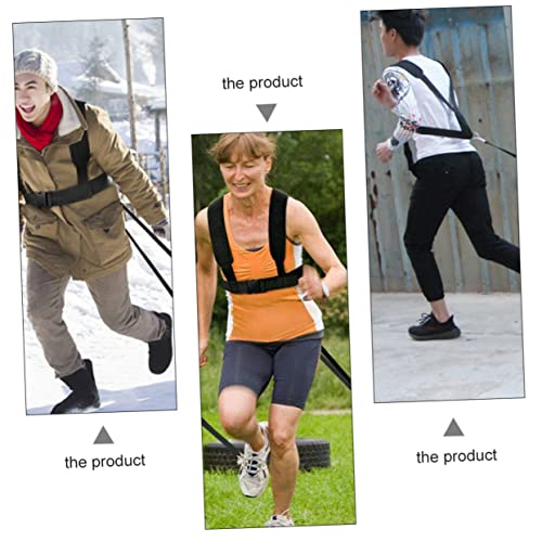 2pcs Resistance Sled Harness for Fitness Training and Running Speed Enhancement Portable Shoulder Straps Belt for Strength Workouts and Outdoor Sled Pulling