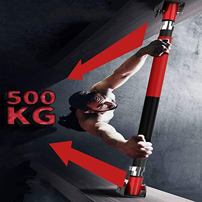 Pull-Up Bars Portable Door Chin Up Bar No Screws Fitness Horizontal Bar, Home Strength Training Fitness Equipment 72-180CM