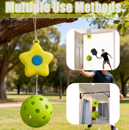 Pickleball Trainer, Continuous Rebound Trainer for Solo Practice,Enhance Reaction Time & Hand-Eye Coordination, for All Ages & Skill Levels