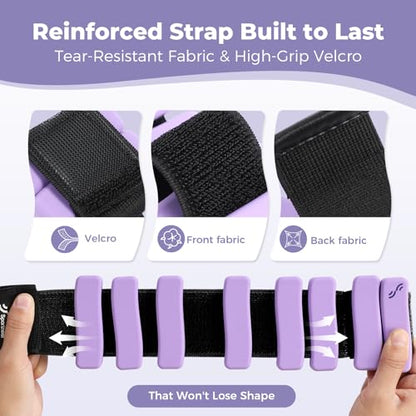 Sportneer Wrist & Ankle Weights for Women & Men Set of 2 (1LB/2LB Each) - Soft Silicone Arm & Leg Weights for Pilates, Yoga, Walking, Barre, Home Workout, Water Aerobics