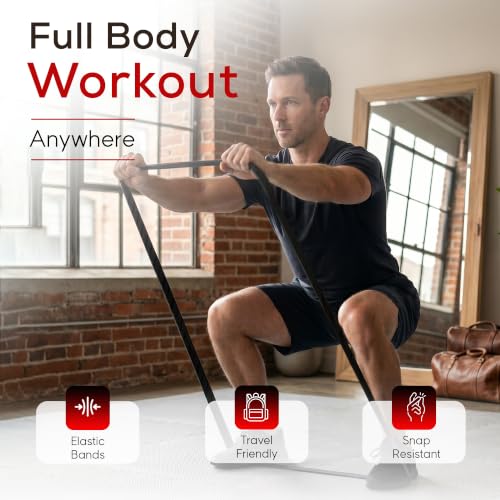 VYTRIX Resistance Bands Set – Pull Up Assist Bands + Mini Resistance Band – Strength Training Workout Bands for Home Gym, Mobility & Rehab - Natural Latex, Includes Carry Bag
