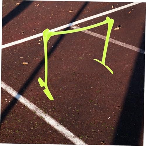 Mikikit Adjustable Height Speed Hurdles Foldable Agility Training Equipment for Soccer Football Enhance Speed Coordination Jumping Skills Portable Versatile for Athletes