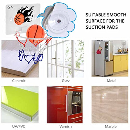 Basketball Hoop Toddler, Bathtub Bath Toys for Office Desk Bathroom Slam Dunk Games, Suction Cup Basketball Hoop for Kids Girls Boys