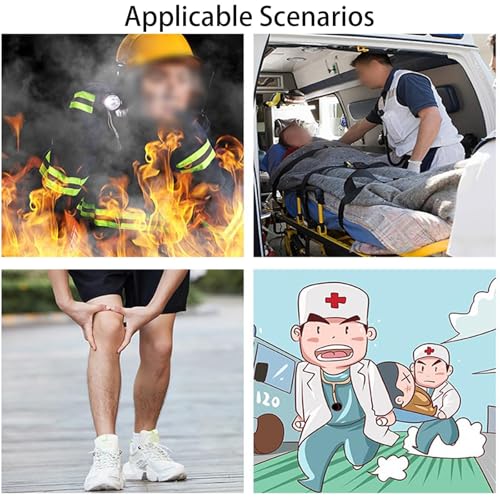 First Responder EMT Backboard Spine Board Stretcher Immobilization Safe Straps, Folding Transport Stretcher Emergency, Spine Board Stretcher, Transfer EMT Backboard Immobilization