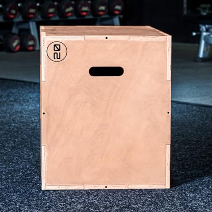 FORZA 3-in-1 Plyometric Jump Box – Strength Training Equipment | Indoor Wooden Box Training Tool | 20" 24" 30" (51cm 61cm 76cm) Plyo Box