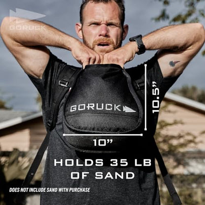 GORUCK Sand Kettlebells Weight for Fitness & Body Workout for Men & Women - for Weightlifting, Dumbbell & Yoga - for Home & Gym Training - size: 35LBS