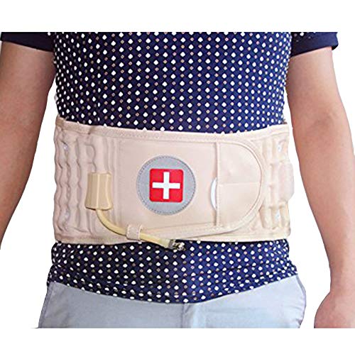 Goldmille Decompression Back Belt Lumbar Traction Device for Lower Back Pain, Lower Back Brace Inflatable - One Size for 29-49 Waist