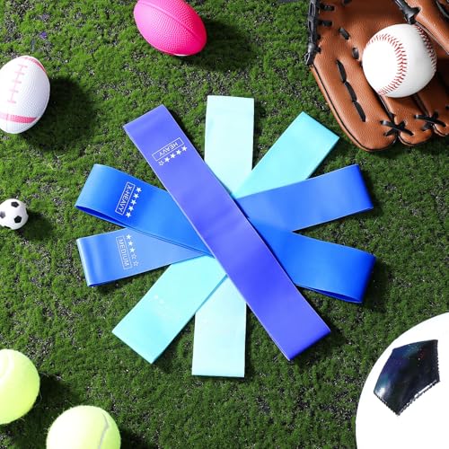 20 Pcs Resistance Bands for Women Men 10-115 Lbs 5 Different Resistance Levels Loop Exercise Bands for Leg Working Gym - color: Blue