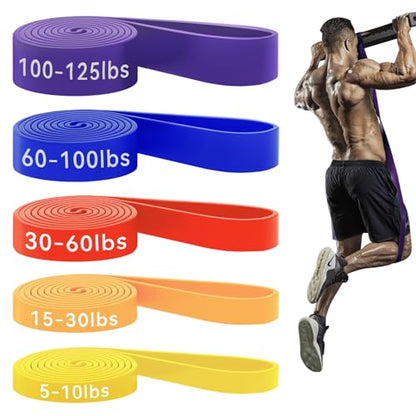 HAPBEAR Pull Up Assistance Bands - Pull Up Bands - Resistance Bands - Exercise Bands Resistance Bands Set - Workout Bands for Working Out, Stretching, Muscle Training