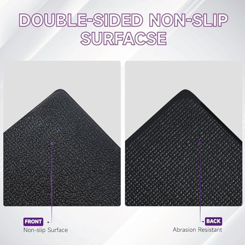 GWT 36" x 78" Durable Anti-Slip Workout Mat - 1/4" Thick Ultimate Floor Protection, Noise-Reducing,Tear-Resistant All-Purpose Exercise Mat for Treadmills, Home Gym, Yoga, and Weightlifting