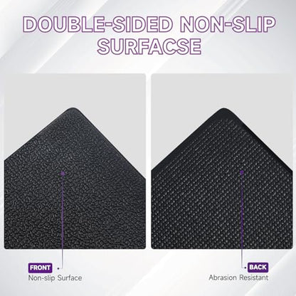 GWT 36" x 78" Durable Anti-Slip Workout Mat - 1/4" Thick Ultimate Floor Protection, Noise-Reducing,Tear-Resistant All-Purpose Exercise Mat for Treadmills, Home Gym, Yoga, and Weightlifting