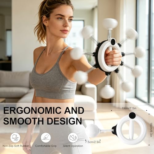 Arm Workout for Men and Women, 360° Hand-Crank Forearm Trainer, Arms and Shoulder Exercise Equipment, Home Workout Equipment and Gym Workouts, for Fitness & Toning