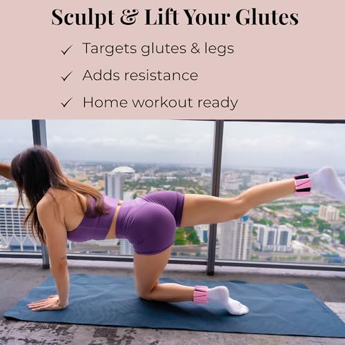 Wrist & Ankle Weights for Women – 2 lb Ankle Weights (Set of 2, 1 lb Each) | Arm Weights for Women | Leg Weights for Walking, Yoga, Cardio & Strength Training