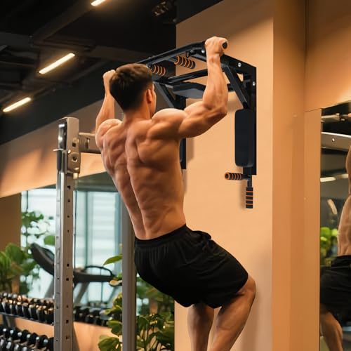 BDL Wall Mounted Pull Up Bar Multifunctional Chin Up bar for Home Gym - color: Wall Mount Pull Up Bar