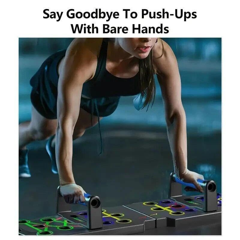 Push Up Board Fitness, Workout Home Gym Equipment, 28 in 1 Exercise Pushup Bar Handles for Floor, Strength Training Equipment for Men