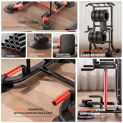 Adjustable Pull Up Bar for Home with Backrest, 6-Level Height Adjustment (69-94.5 inches), 352lb Capacity Carbon Steel Frame for Stability, Train Back, Abs & Chest