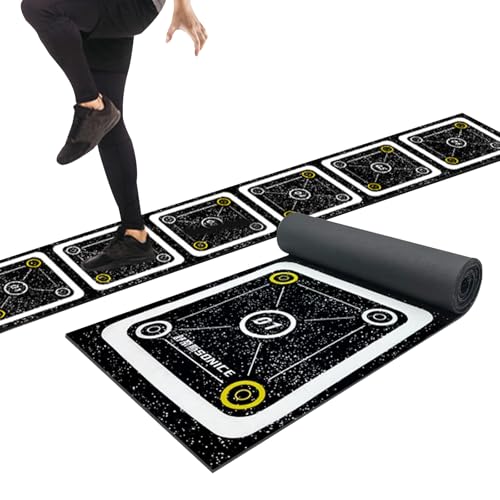 Rubber Agility Ladder Non-Slip Speed Agility Training Ladder Pad for Soccer Football Footwork, Workout Ladder for Soccer Football Tennis Boxing Training, Agility Training Equipment