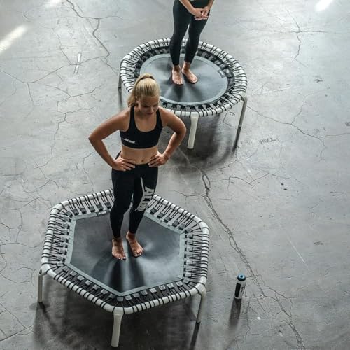 Acon FIT 55in Trampoline Hexagon, Mini Fitness Rebounder White